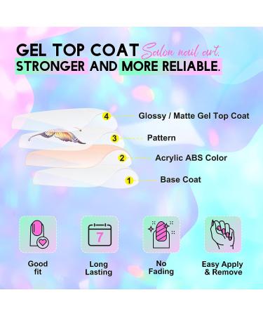 Artquee 24pcs Black Almond Press on Nails - Colorful Graffiti Design Medium Length Stiletto False Nails for Women - Buy Online on GoSupps.com
