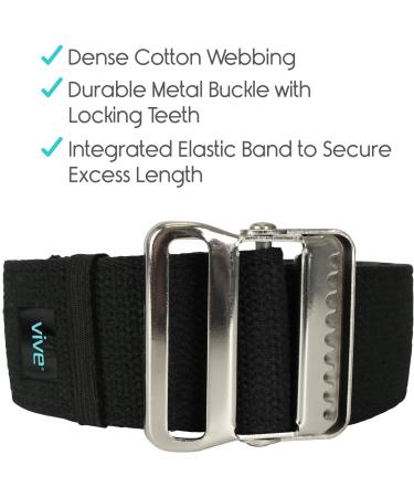 Vive Gait Belt (60 Inch) - Transfer Assist Device for Seniors - Occupational Therapy Aid for Medical Nursing Safety - Buy Online on GoSupps.com