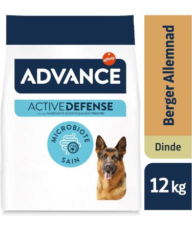 Advance German Shepherd - Adult Dog Food with Turkey - 12kg - Buy Online on GoSupps.com