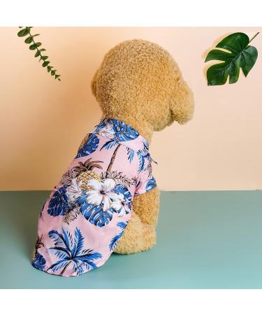 Topbuti 4-Piece Hawaiian Dog & Cat Shirt Set | Summer Beach Apparel for Extra Small Pets (Medium) - Buy Online on GoSupps.com