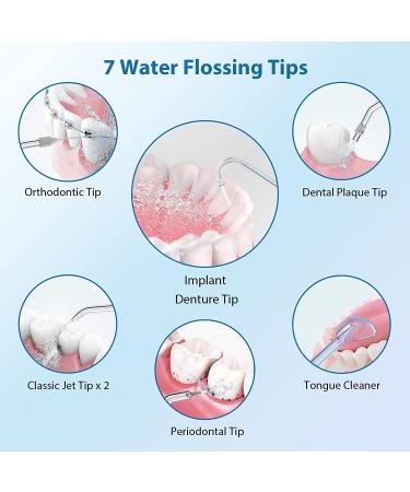 Torpyu Sonic Electric Toothbrush with Water Flosser - 11 Tips, 600ML Tank, Dental Oral Irrigator Combo | White - Buy Online on GoSupps.com