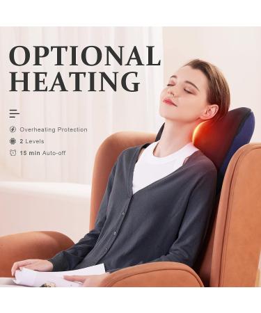Neck Massage Device with Heat | Shiatsu 3D Back Massager Pillow for Relaxation | Perfect Gifts for Men & Women - Buy Online on GoSupps.com
