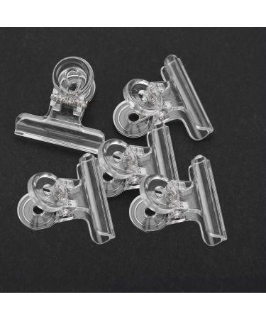 Nail snap 5 pieces C curves nail extension clips plastic acrylic nail tongs tool nail clipper c curves nail tip art accessories for the quick structure of DIY manicure (transparency)