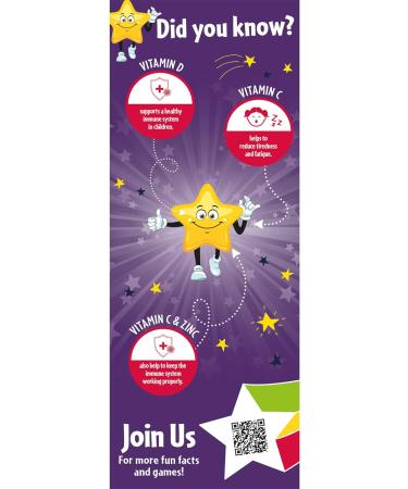 Natures Aid Super Stars Immune Support for Children 150ml - Natural Blackcurrant Flavour - Buy Online on GoSupps.com