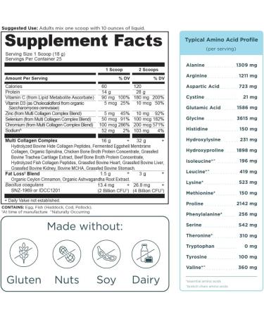 Ancient Nutrition Multi Collagen Advanced Lean Powder 25 Servings + Multi Collagen Advanced Lean Capsules 90 Count - Buy Online on GoSupps.com