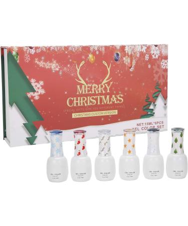 Glitter Soak Off Gel Nail Art Tool 6 Colors Nail Art UV Gel Manicure Polish Gift Set Non-Toxic Safe for Nails Eye-Catching Colors Lightweight & Portable Holographic Laser - Buy Online on GoSupps.com