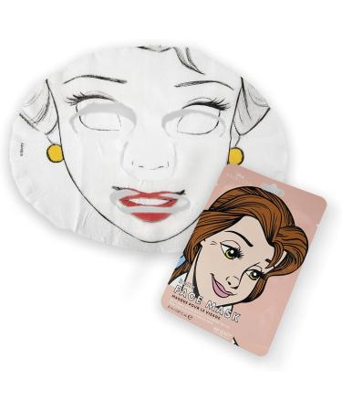 MAD BEAUTY DISNEY Princess Belle Face Mask Rose Water Infused Sheet Masks Calms Skin Leaving It Glowing Anti-Inflammatory Detoxifying Beauty Gift Belle - Beauty and the Beast - Buy Online on GoSupps.com