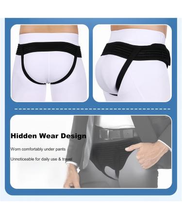 QIFANGHE Hernia Belt For Men Inguinal Hernia Belt For Men Bilateraldouble Inguinal Hernia Inguinal Hernia Support Adjustable Left And Right Hip Protectors With 4 Compression Pads XL - Buy Online on GoSupps.com