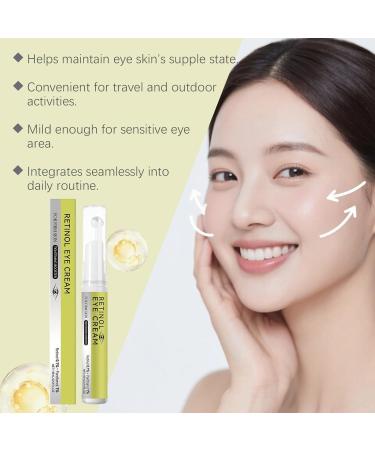 2 PCS Retinol Shot Tightening Booster with Massage Roller- Retinol Eye Cream with 1% Panthenol for Anti-Aging Wrinkles & Fine Lines Pore Minimizer Firm Skin - For All Skin Type - 0.5 Fl. Oz - Buy Online on GoSupps.com