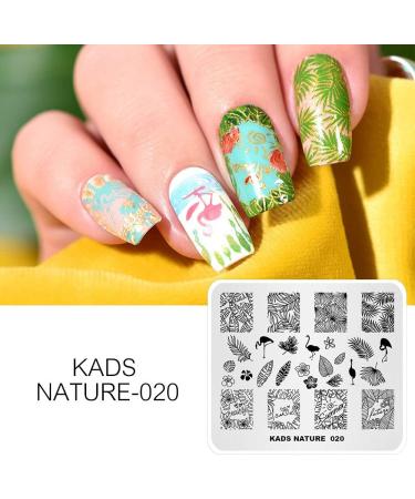 KADS Nail Stamping Plate Flamingo Design for DIY Nail Art - NA020 - Buy Online on GoSupps.com