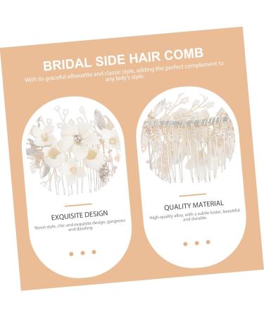 FRCOLOR 1pc Hair Comb Bride Headpieces for Wedding Gold Hair Clips Delicate Bride Hairpin Hair Claw Clips for Women Rhinestone Barrettes for Women Hair Decorations Prom Headpiece Alloy - Buy Online on GoSupps.com