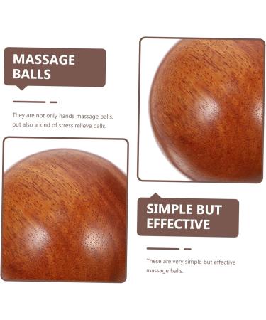 Beavorty Rot 2-St Health Ball - Wooden Handball Foot Massager for Fitness | Retro Red Rosewood 5.5x5.5cm Gift for Feet Care - Buy Online on GoSupps.com