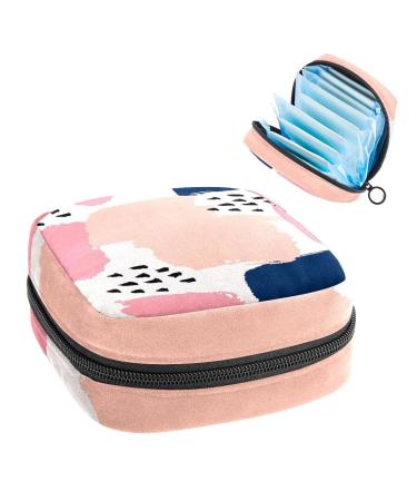 GIAPB Period Bag Sanitary Napkin Storage Bag Period Pouch Travel Makeup Bag Graffiti Abstract Art Color2995