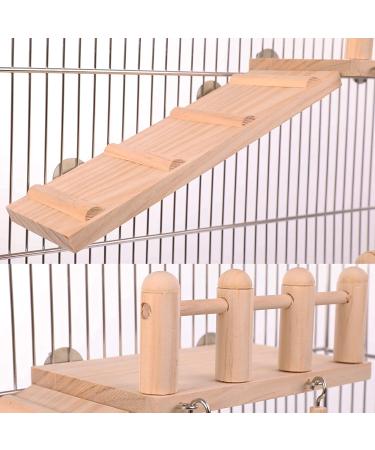 Bird Perches Cage Toys Play Gyms Stands with Climbing Ladder & Swing for Green Cheeks, Lovebirds, Chinchillas - Bird Cage Chewing Toys Set - Buy Online on GoSupps.com