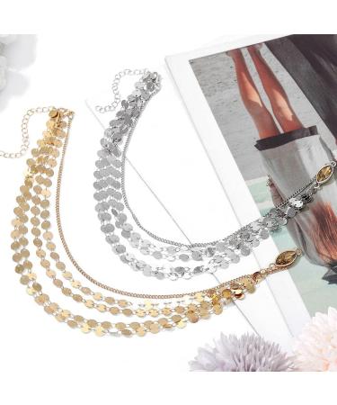 Brinie Boho Gold Head Chain Jewelry - Small Coins Hair Chains for Women and Girls - Buy Online on GoSupps.com