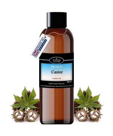 Castor Oil for Hair Growth - Pure Castor Oil for Skin Castor Oil for Eyelashes - Cold Pressed Hexane Free - Ideal for Eyelashes & Hair - 100% Natural Pure Castor Oil for Eyebrows 100ml 100.00 ml (Pack of 1)