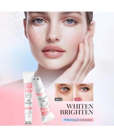 Eye cream 4in1 eye roller eye serum against dark circles and bags under the eyes firming and moisturizing eye care - Buy Online on GoSupps.com