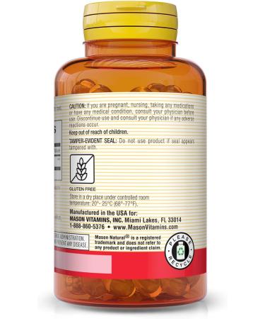 MASON NATURAL Co Q10 100 mg - Boost Heart Health & Energy | Supports Cardiovascular Wellness - 30 Softgels - Buy Online on GoSupps.com