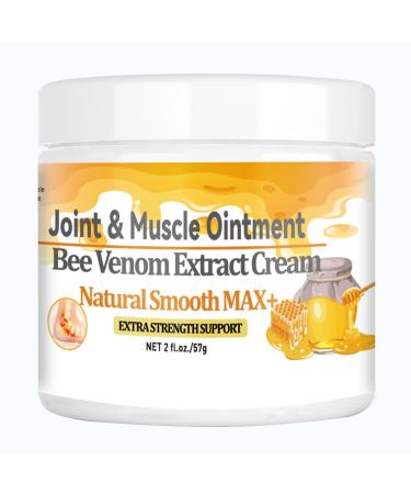 QUIETSPACE 10x Extract Bee Venom Serum Joint & Muscle Release Cream - Power Effective Works Instantly for Back Neck Hand Foot Knee Muscle Shoulder Hip Nerve Vitamin B6 Aloe Vera MSM