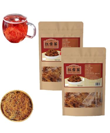 Golden Silk Red Snow Tea Handpicked Tibetan Plateau Red Snow Tea Natural Red Snow Tea 50g/Bag (2 Pcs)