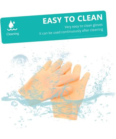 minkissy 2 Pairs Moisturizing Gloves Exfoliating Waterproof Glove Hands Beauty Masks Exfoliate Glove Grade Gloves Dry Skin Care Gloves Dry Hands Lotion Gel Women's Anti-Crack Cosmetic Sebs - Buy Online on GoSupps.com