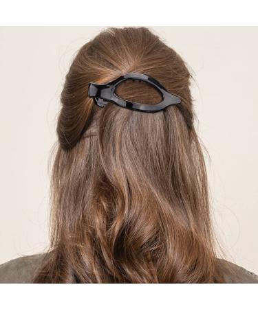 ATODEN Alligator Hair Clips Set - 3Pcs Medium Flat Sectioning Hair Accessories in Black | Duck Billed Clamps for Women - Buy Online on GoSupps.com