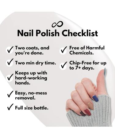 Elegant Eternal Beige 5 pc Red Nail Polish Set for Women & Girls - Fast Dry, Long-Lasting Blue Nail Polish - DIY Manicure/Pedicure - Made in USA - Buy Online on GoSupps.com