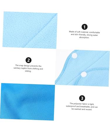 Healvian Women's 6-Piece Bandage Napkins Washable Menstrual Pads with Activated Carbon for Overnight Comfort | Eco-Friendly & Suction-Enabled - Buy Online on GoSupps.com