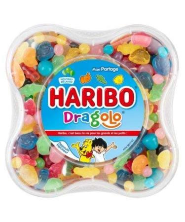 Haribo Dragolo Assortiment de bonbons drag ifi s et g lifi s - La boite de 750g