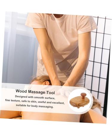 Buy Magiclulu Sandalwood Meridian Brush & Gua Sha with 12 Pearls - Soft Bristle Thigh Massager & Wooden Body Scrubber | Enhance Femininity & Relaxation - Buy Online on GoSupps.com