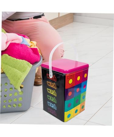 Alipis 3pcs Washing Storage Bucket Containers with Lids Laundry Beads Container Laundry Bin Detergent Dispenser Guest Bathroom Wrought Iron Laundry Tub Laundry Detergent - Buy Online on GoSupps.com