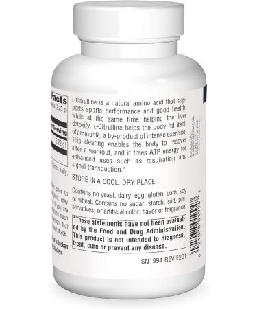 Source Naturals L-Citrulline Powder 100g - Boost Energy Enhance Recovery & Detoxify | International Shipping Available - Buy Online on GoSupps.com