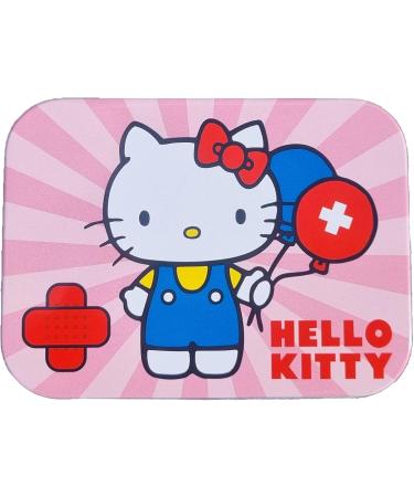 Hello Kitty Pink Children's Plasters in Metal Box - 24 Beautifully Designed Plasters - Perfect for Backpacks - Licensed Product - Buy Online on GoSupps.com