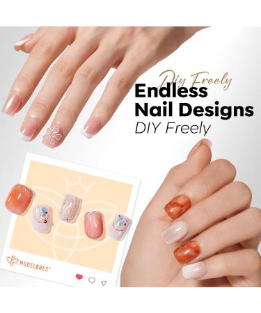  Modelones Modelones 360-Piece Full Cover False Nail Set - Soft Gel - PMMA Resin - DIY Application - Size XS - Car - Buy Online on GoSupps.com