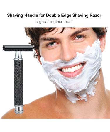 DAOCO Stainless Steel Grass Handle - Safety Replacement for Double Edge Razor & Beard Mustache Removal - Buy Online on GoSupps.com