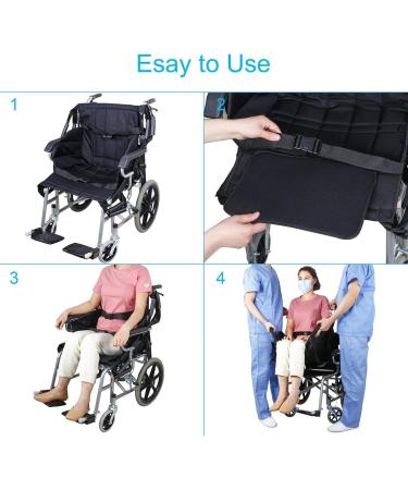 Patient Lift Stair Slide Board - Double Handle Design - Wheelchair Lift Sling with Shoulder - Transfer Seat Pad for Medical Mobility - Emergency Transport Belt - Buy Online on GoSupps.com