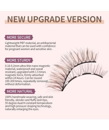 Soft Magnetic Eyelashes - Reusable Dual Magnetic Lashes Without Eyeliner | Natural Look & Easy Applicator | No Glue Needed - Style 01 01-CYMH - Buy Online on GoSupps.com