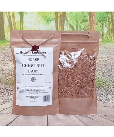 Health Embassy Horse Chestnut Bark Tea | Marronnier Commun corce Tisane | Aesculus hippocastanum L | Loose Herbal Tea (100g) - Buy Online on GoSupps.com