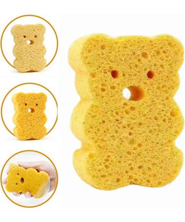 Yabauuop Toddler Bath Sponge | Soft Baby Shower Body Scrubber - Cute Dead Skin Remover Body Scrubber Bath Rub Shower Brush for Children Kids Baby Toddler Orange - Buy Online on GoSupps.com
