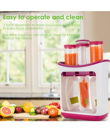 Buy Squeeze Station - BPA Free Baby Food Squeezer with 10 Squeezing Bags - Perfect for Homemade Baby Food & High-Thorough Food - Buy Online on GoSupps.com