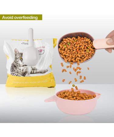 Yadream 2PCS Pet Food Scooper with Fashionable Handle - Multi-functional Plastic Scoop for Dogs, Cats & Pets - Buy Online on GoSupps.com