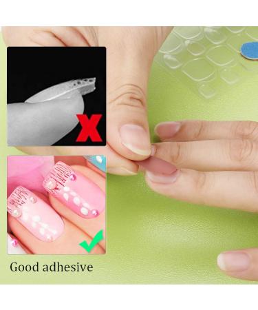 LIONVISON 50 Sheets Nail Adhesive Tabs - Double-Sided Waterproof Breathable Nail Glue Stickers for False Nails - 1200 Pcs Jelly Gel Nail Tape - 50 Sheet Pack - Buy Online on GoSupps.com