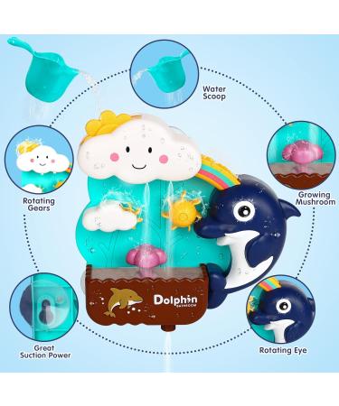 Joyreal Baby Bath Toys - Toddler Bath Toy for 18+ Months Baby Bath Tub Toy with 3 Suction Cup Spinner Toys & 2 Wind Up Bath Toys Gift for Boys Girls for 2 3 4 5 Year Old Standard Edition - Buy Online on GoSupps.com