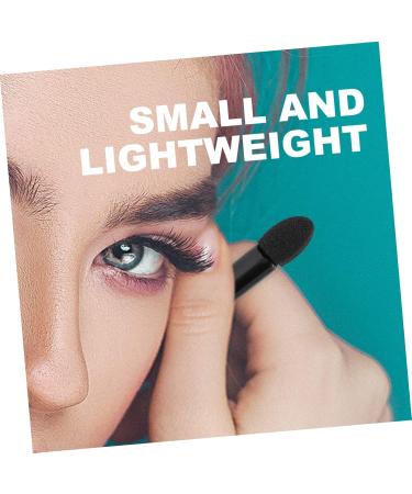 Baluue 100pcs Mini Eyeshadow Swab Foam Eyeshadow Makeup Wand Eyelash Applicator Plastic Black - Buy Online on GoSupps.com