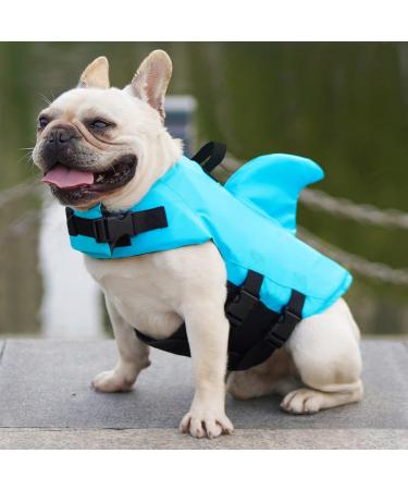 Fonlam Life Jacket for Dogs - Blue Swimming Vest for Small & Medium Dogs (L) - Safe Pool Lifeguarding Jacket - Buy Online on GoSupps.com