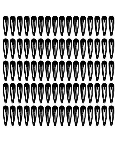80Pcs Hair Barrettes for Women  Non-Slip Metal Hair Clip Barrettes  Baking Paint Protection Snap Hair Clips for Kids  Teens  Girls(Black) - Buy Online on GoSupps.com