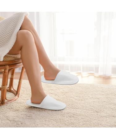 5 Pairs Disposable Slippers White Non-Slip Closed Toe Slippers Shoes Comfortable Waffle Adult Slippers for Spa Guest Travel Hotel Nail Salon One Size C - Buy Online on GoSupps.com
