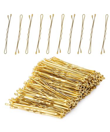 AnAsh Hair Pins 60 Pcs Bobby Pins for Women Hair Grips for Thick Thin Wavy Curly Long Short Hair Hair Clips for Styling Sectioning Wearing Casual Party Travel & Weddings (Blonde)