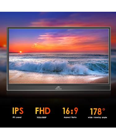 Kenowa 15.6 Touchscreen Portable Monitor - HDR 1920x1080 Eye Care IPS for Raspberry Pi PC Laptop PS4 Xbox | External Monitor with HDMI & USB Type-C - Buy Online on GoSupps.com