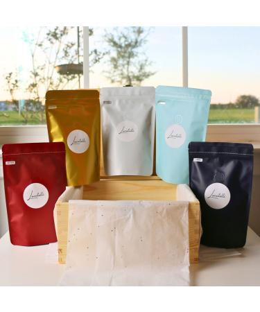 Lucatelli Wooden Gift Box Set with 5 Varieties of Specialty Coffee 4 oz each ground with a Double Wall Heart-Shaped Mug